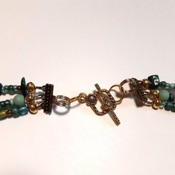 Handmade Multistrand Necklace 30" - Picture 4 of 4